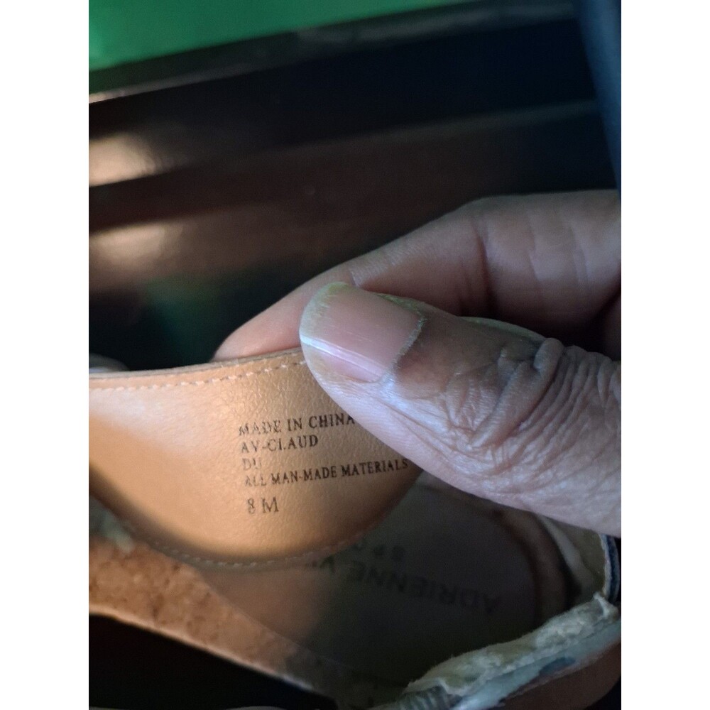 Adrienne Vittadina Claudmetallic sandals clean streetwear preppy trendy sz 8 M - Picture 4 of 4